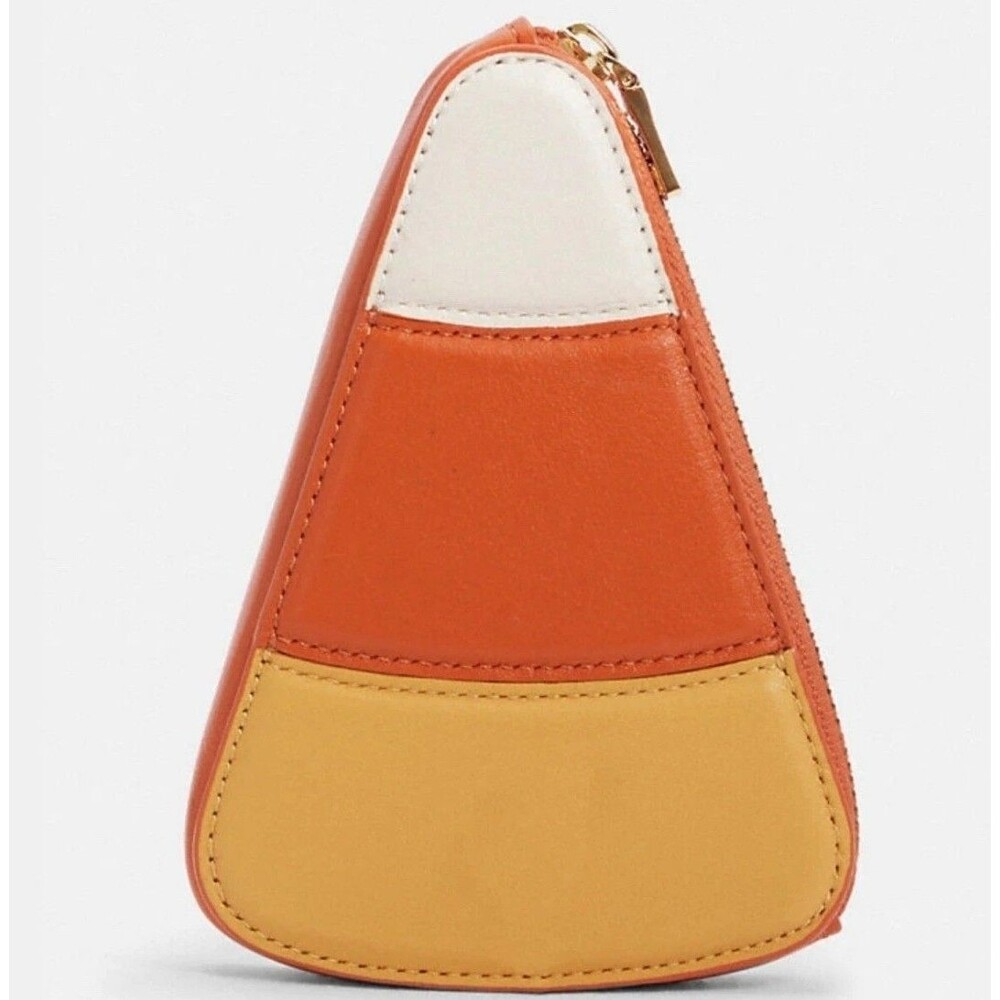 Coach Halloween Candy Corn Coin Case Pouch 5736 - Nwt